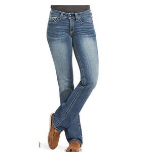 Ariat R.E.A.L. STRAIGHT LEG JEAN IN RAINSTORM sz 26R